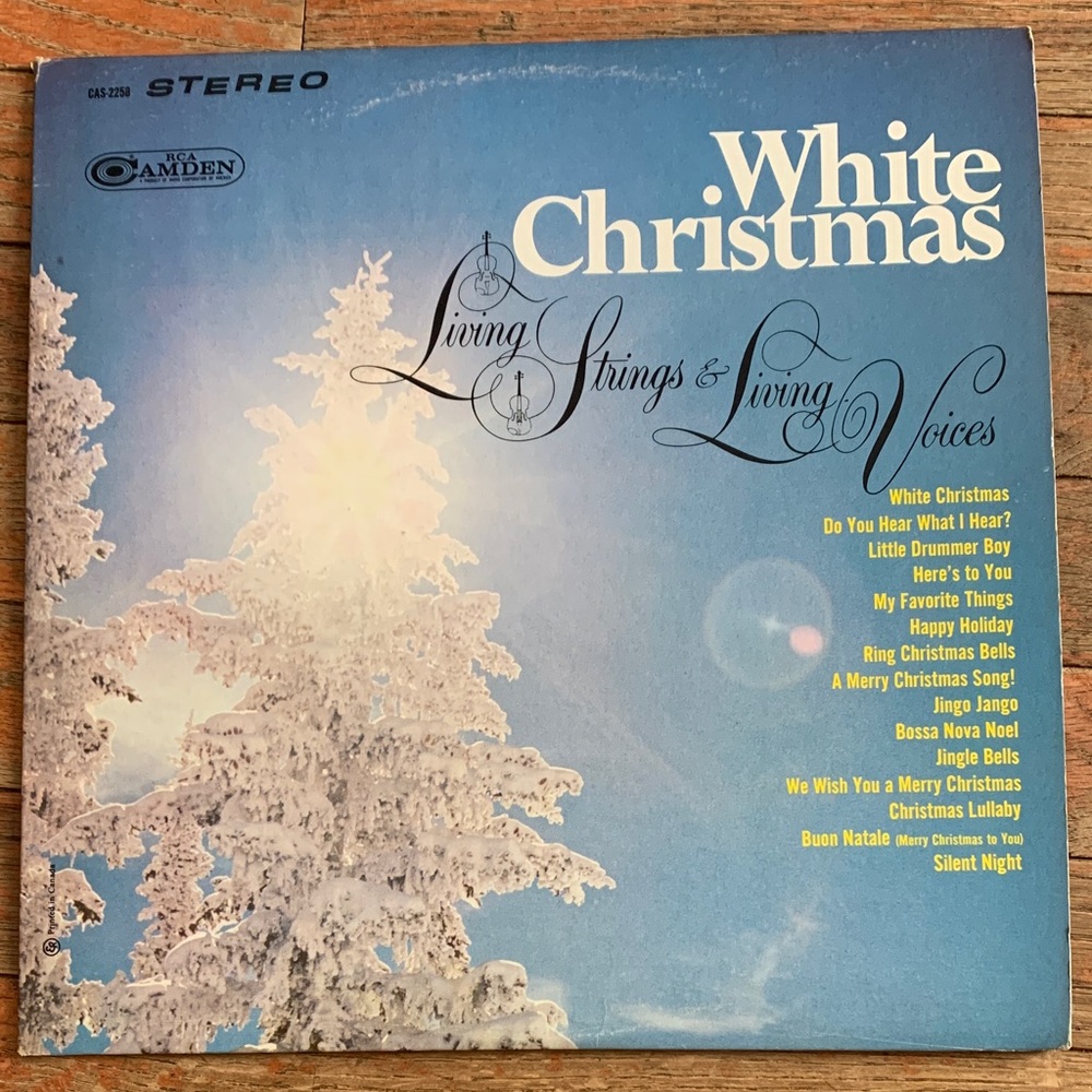 White Christmas Vinyl Record by Camden